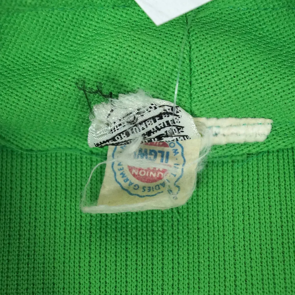 1960s Lime Green Button Top