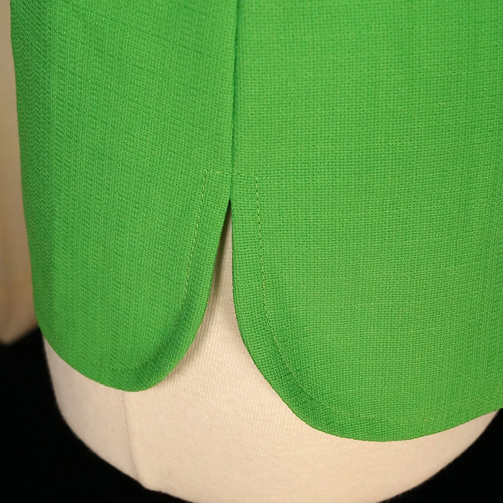 1960s Lime Green Button Top