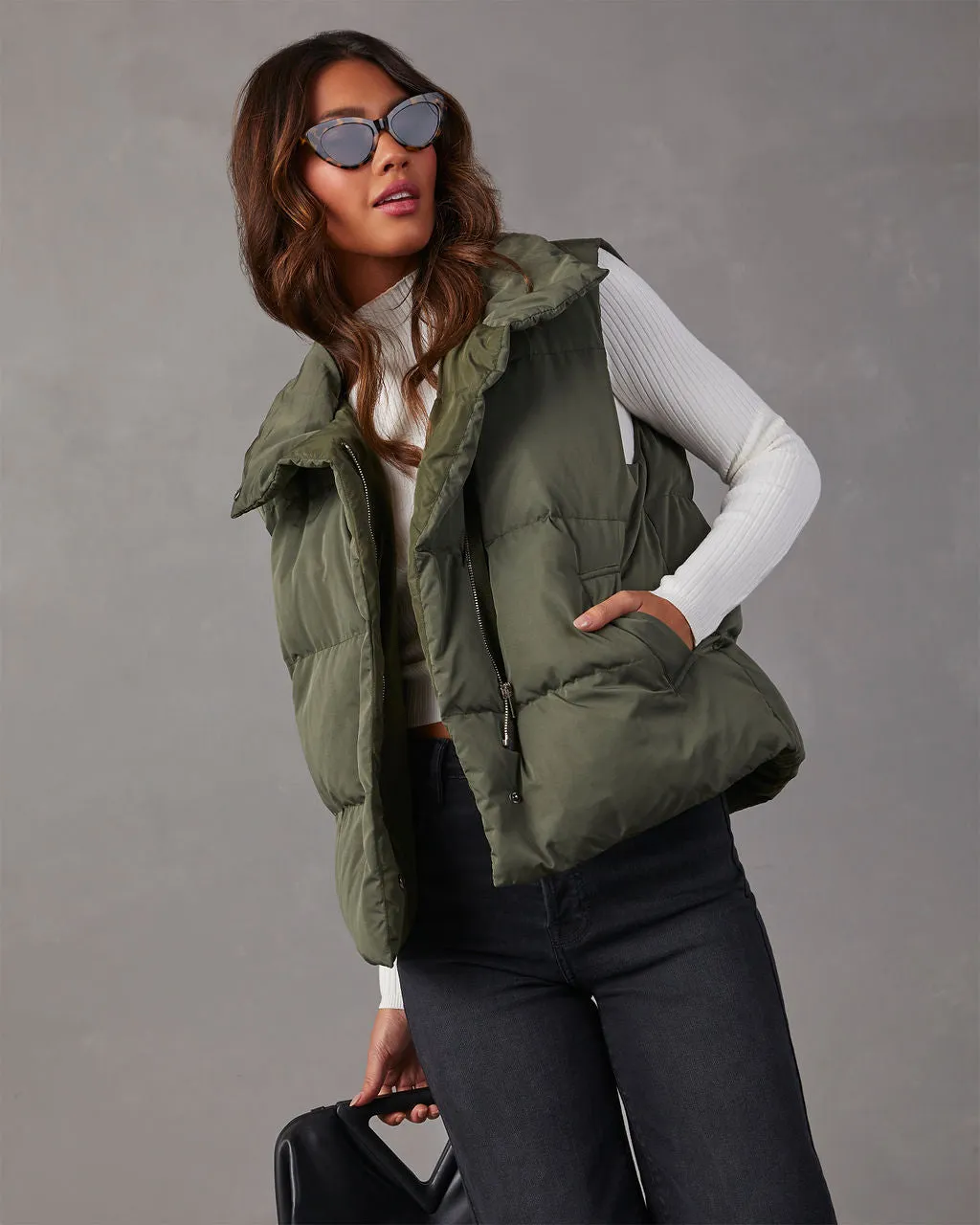 Anna Pocketed Puffer Vest