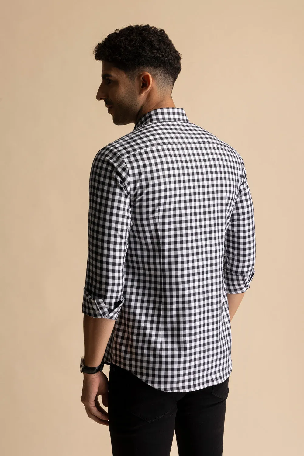 Black Gingham Shirt