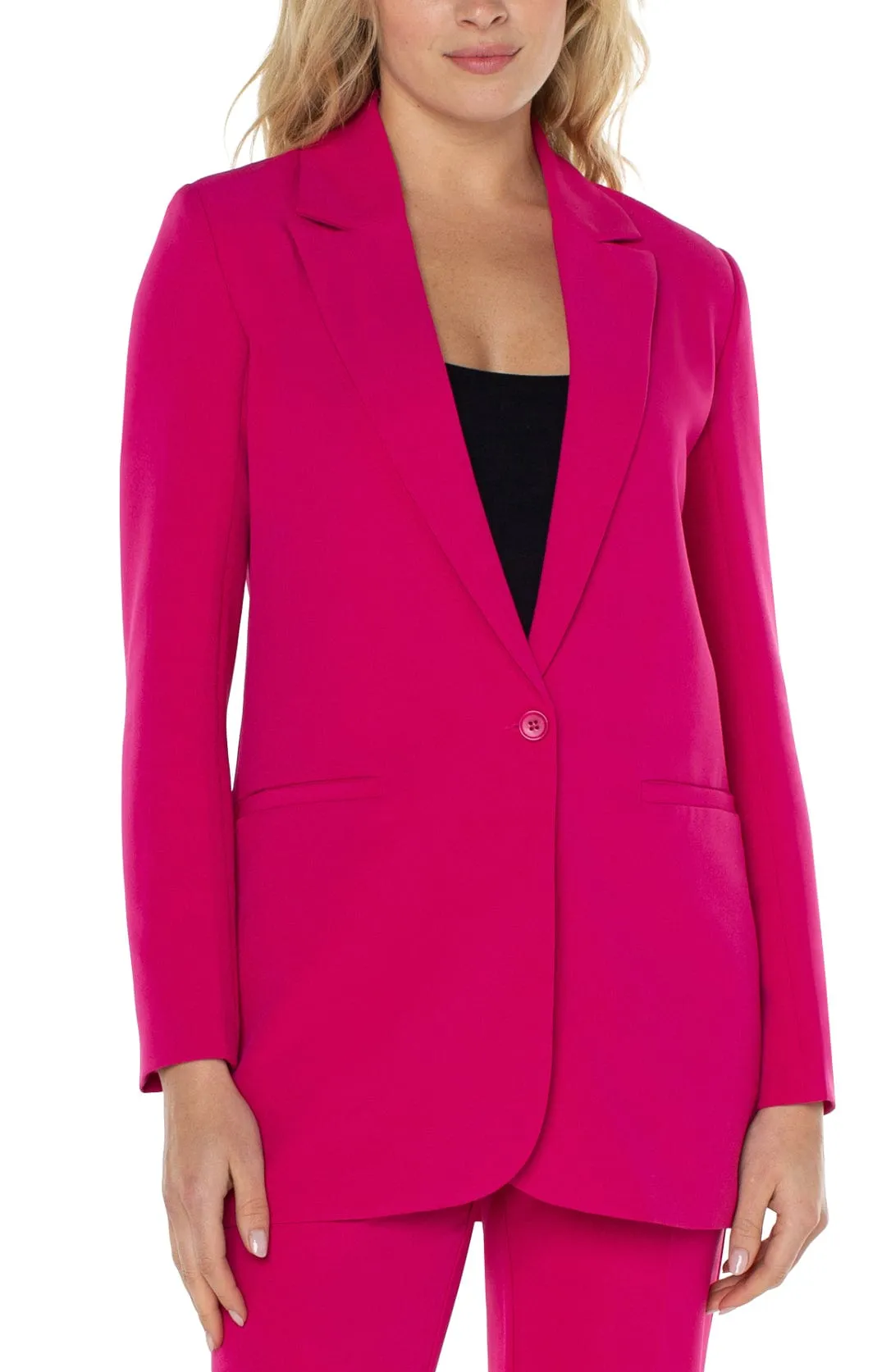 Boyfriend Blazer  - Pink Topaz