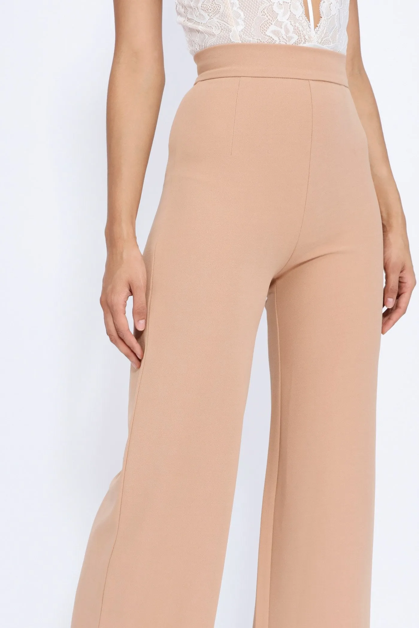 Camel High Waisted Palazzo Trouser