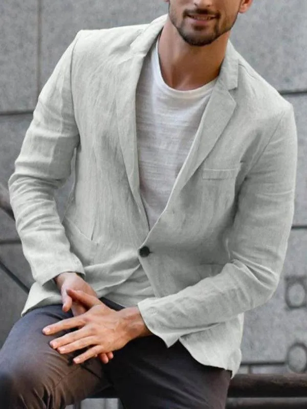 Casual Men's Linen Blazer