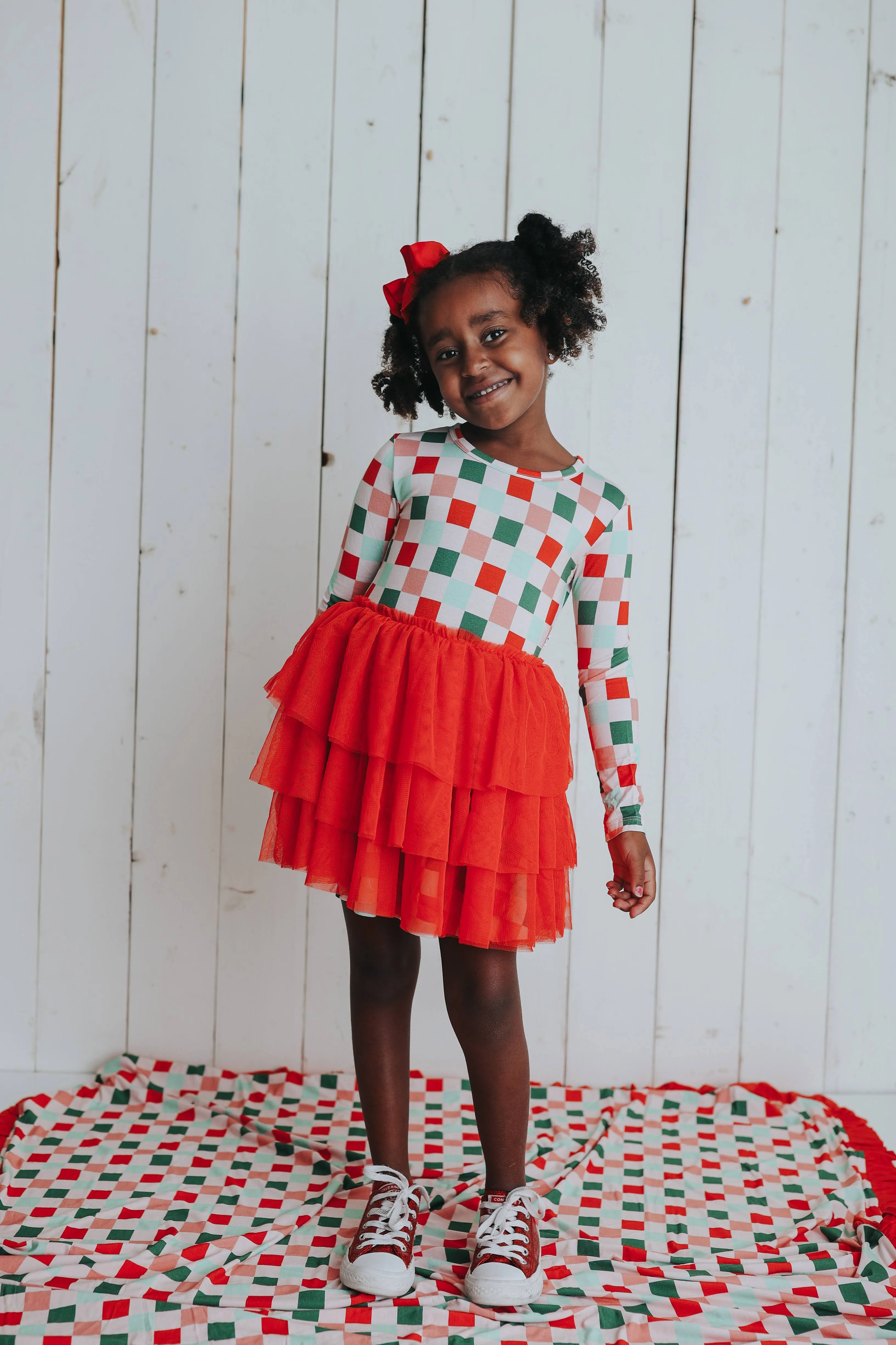 CHEERFUL CHECKS DREAM TUTU DRESS