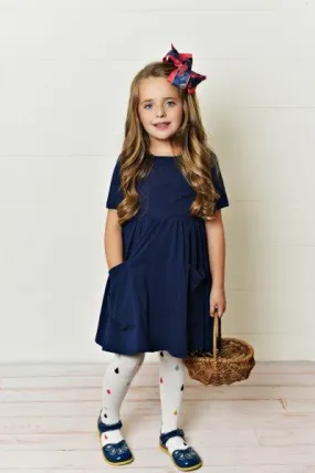 Dark Navy Twirl Dress