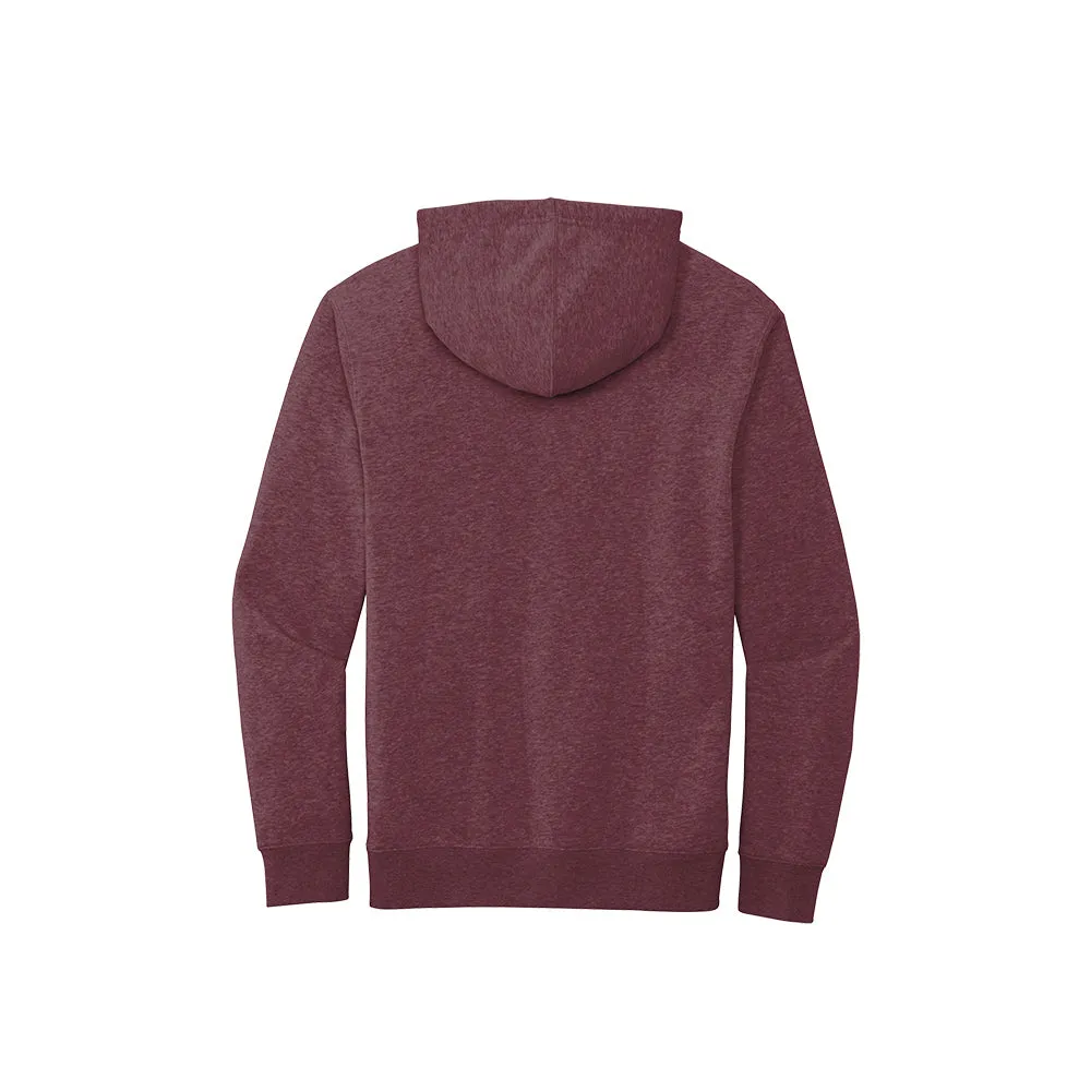 District DT6100 V.I.T. Fleece Hoodie - Heathered Cardinal