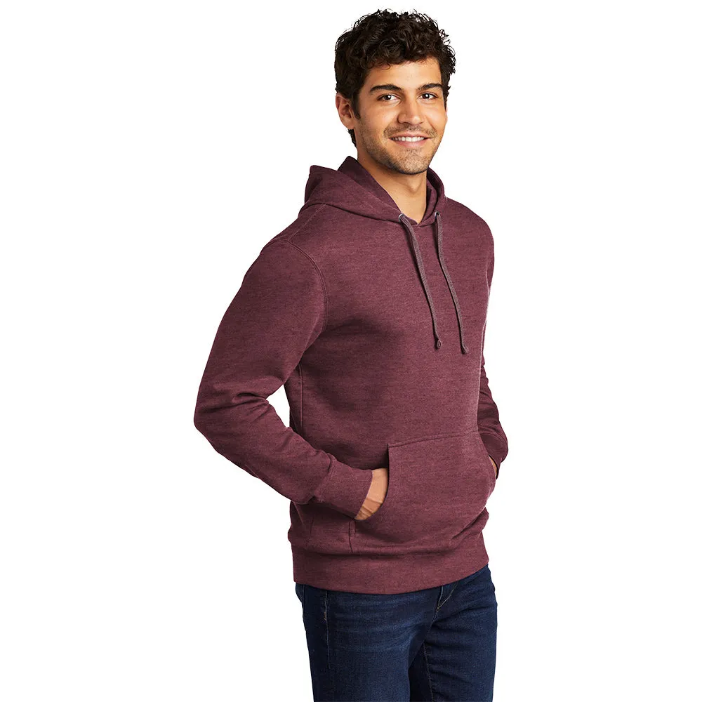 District DT6100 V.I.T. Fleece Hoodie - Heathered Cardinal