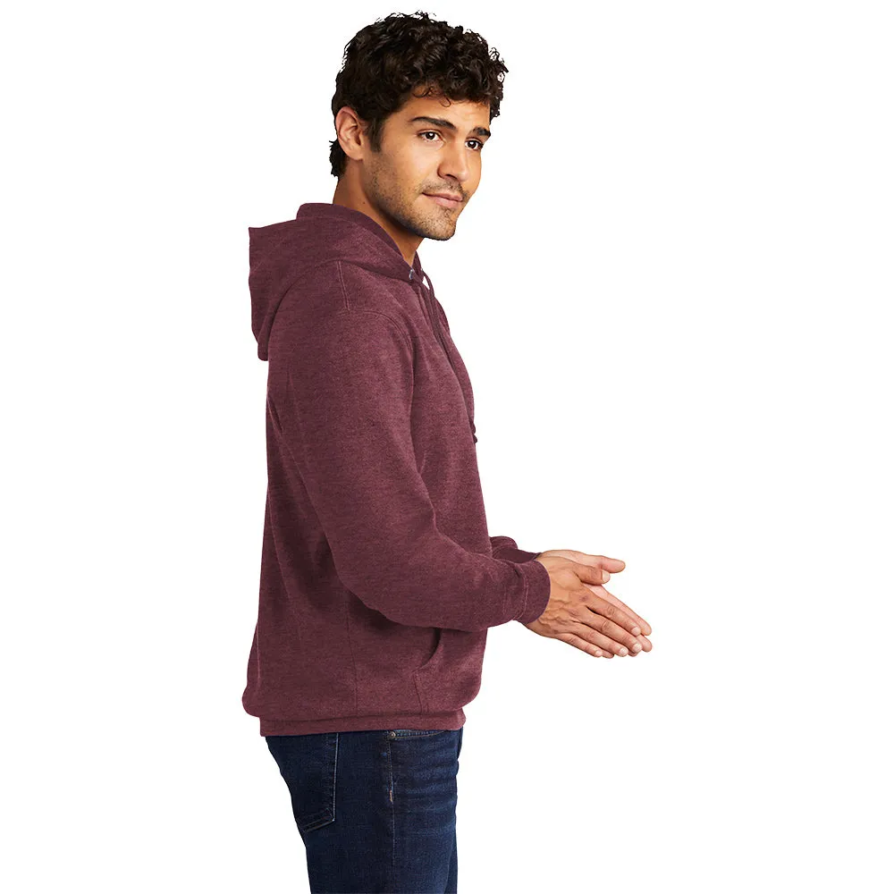 District DT6100 V.I.T. Fleece Hoodie - Heathered Cardinal