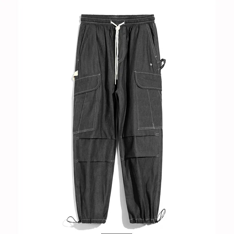 Drawstring Drawstring Loose Harem Multi-pocket Cargo Pants