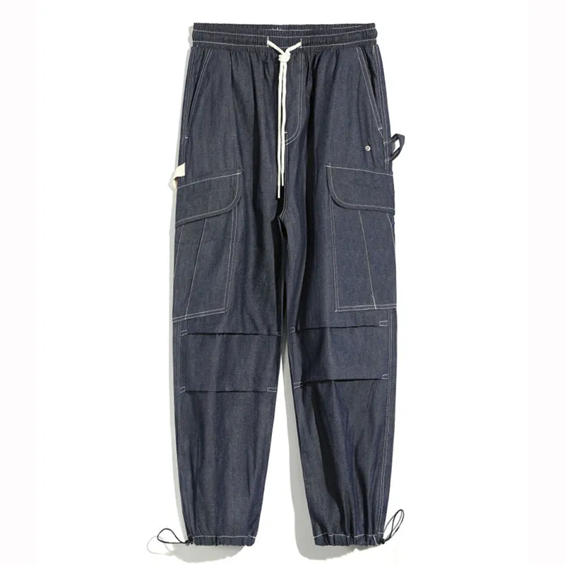 Drawstring Drawstring Loose Harem Multi-pocket Cargo Pants