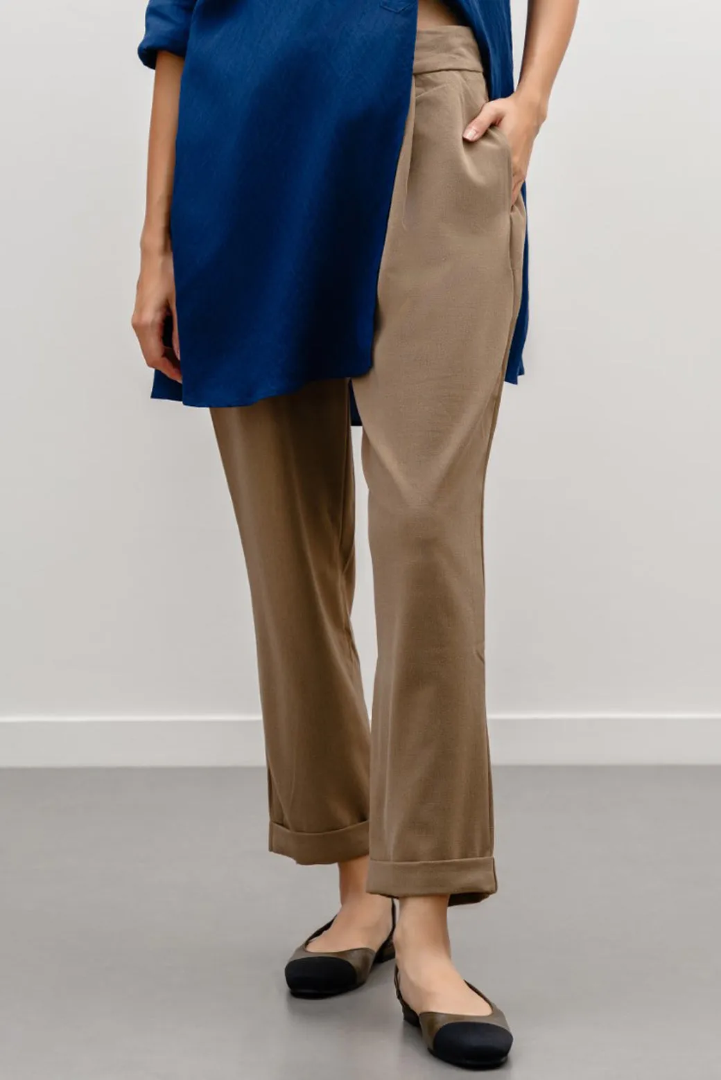 DRAWSTRING TAILORED PANTS