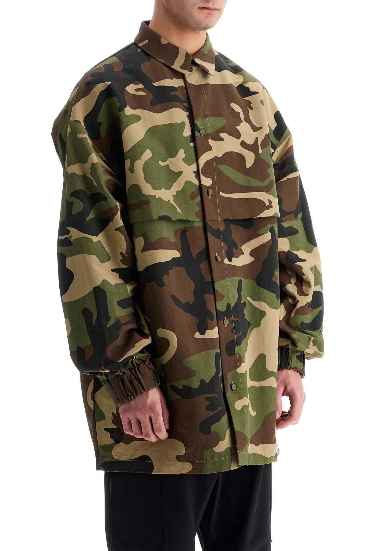 Fear Of God Essentials Nylon Camouflage Overshirt For