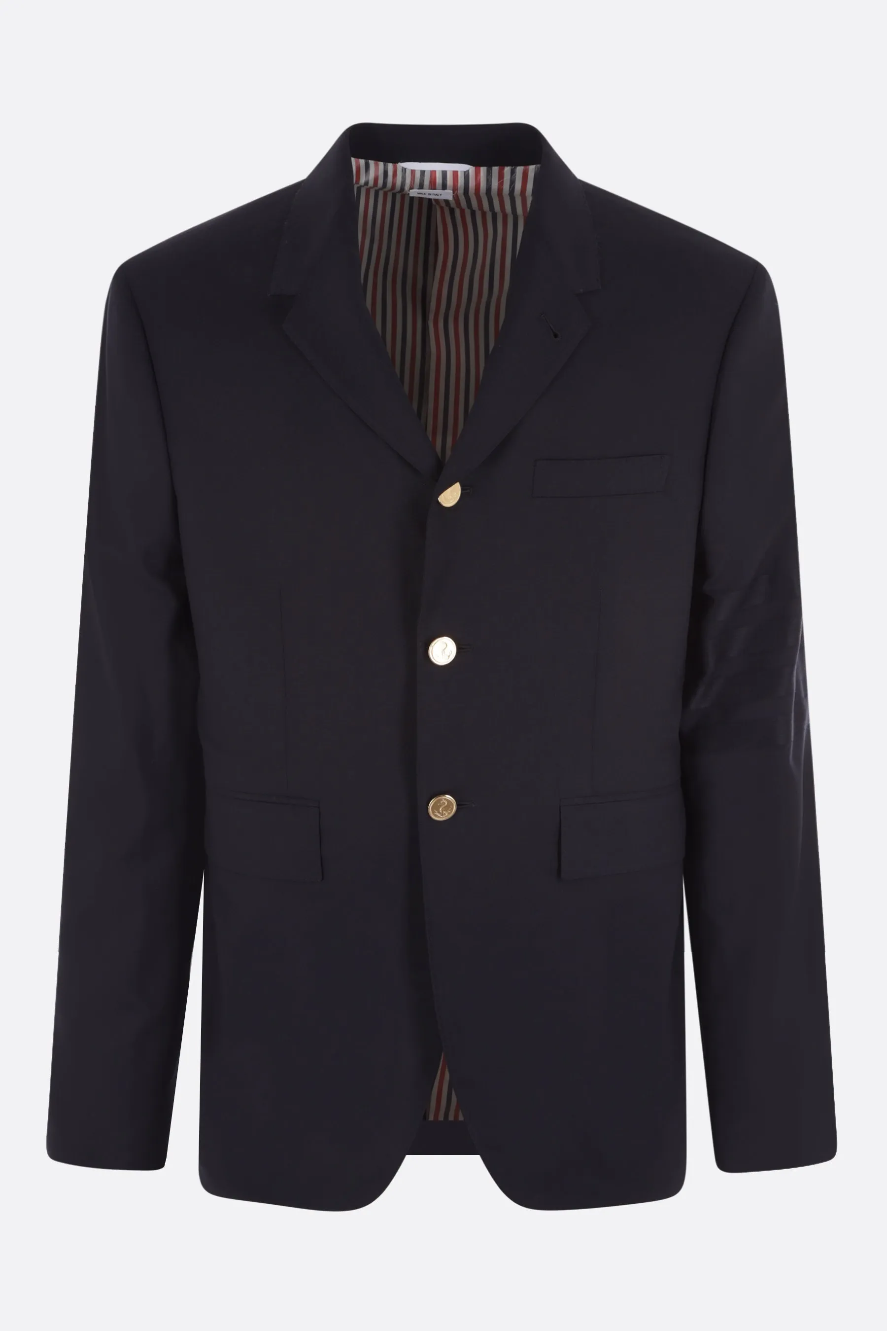 Four-Bar Wool Blazer