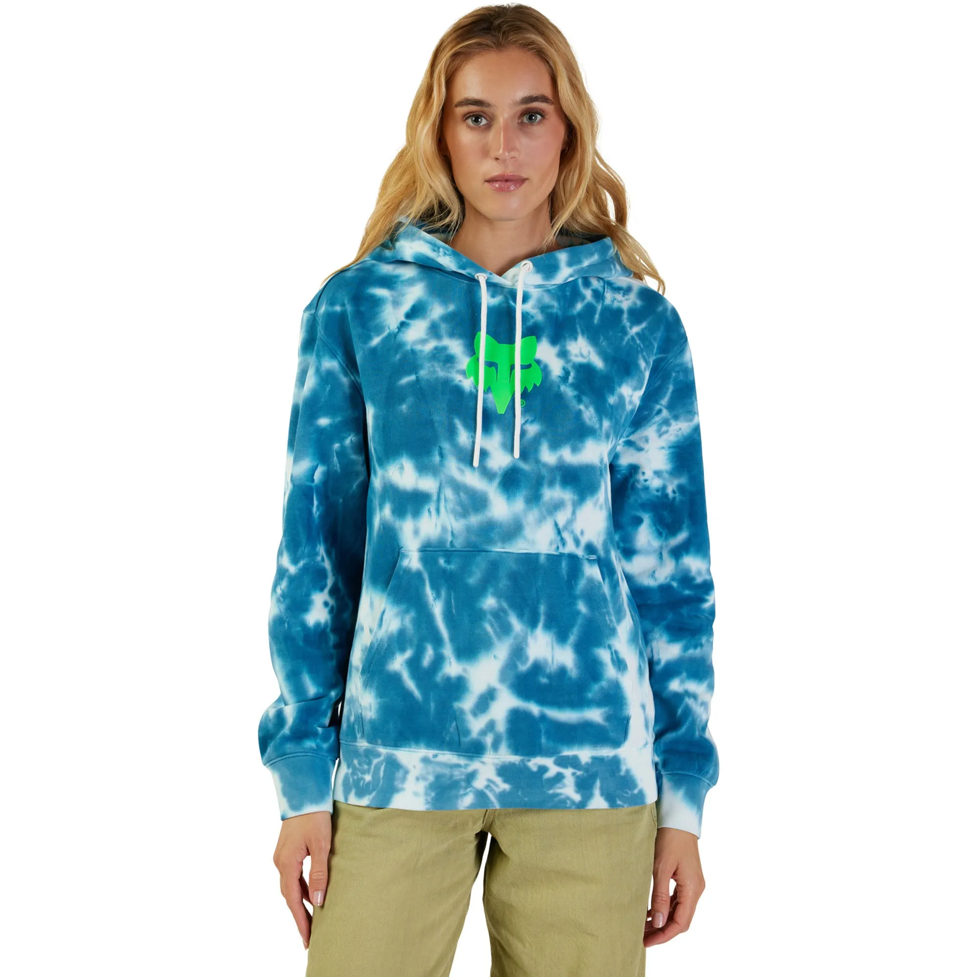 Fox Racing Atlas Fleece Pullover Hoodie Blue/White