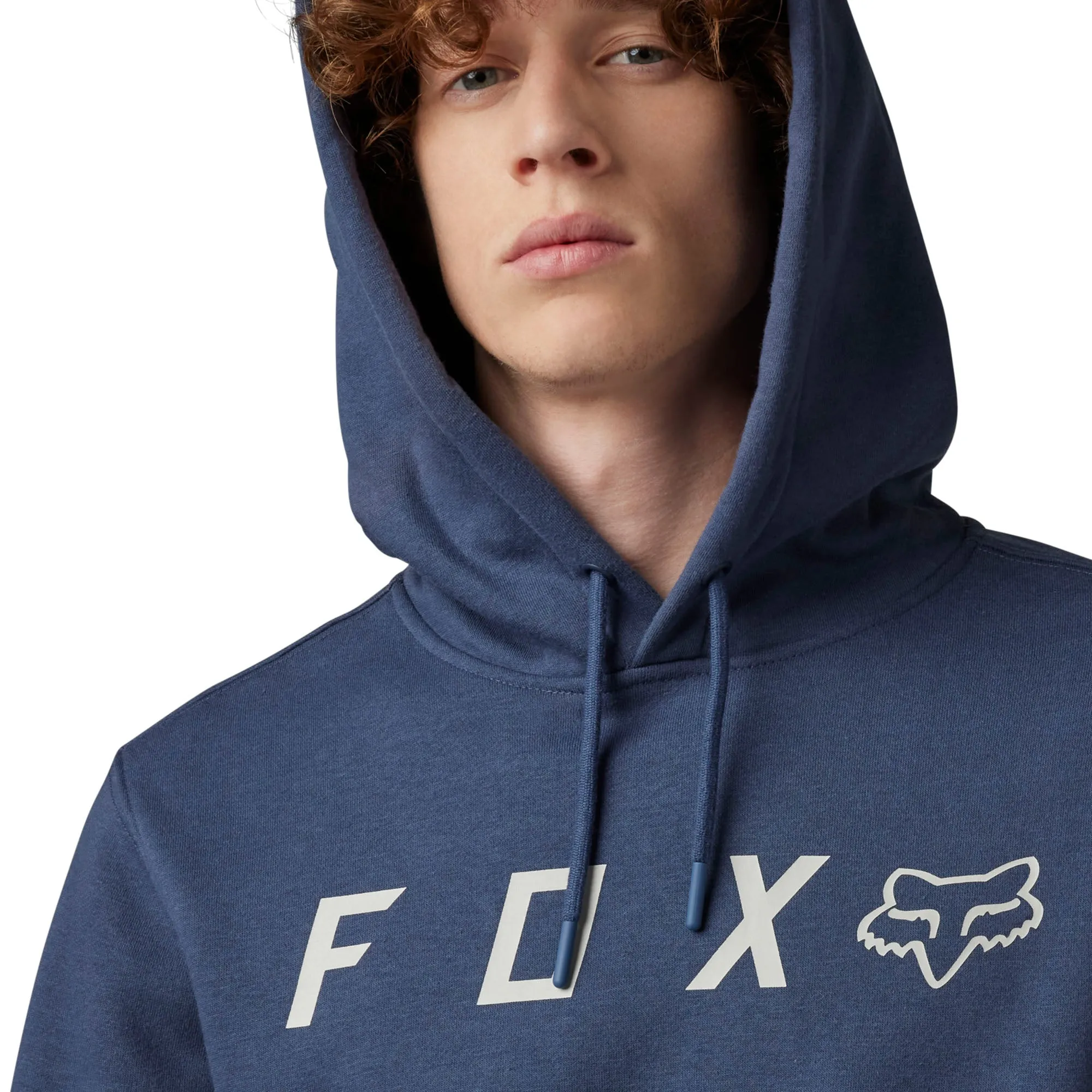 Fox Racing  Mens Absolute Pullover Fleece Hoodie Heavyweight Comfort Deep Cobalt