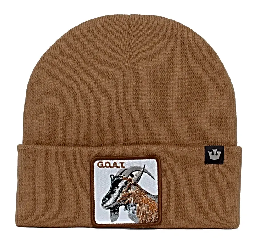 Goorin 'Haute Goat' Acrylic knitted Beanie in Camel