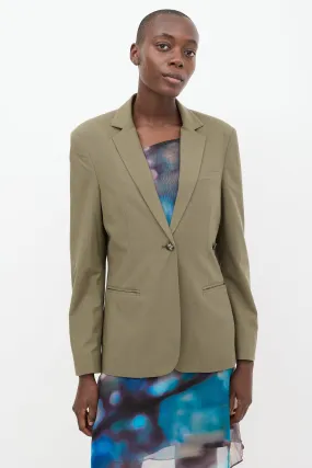 Green Darla Structured Blazer