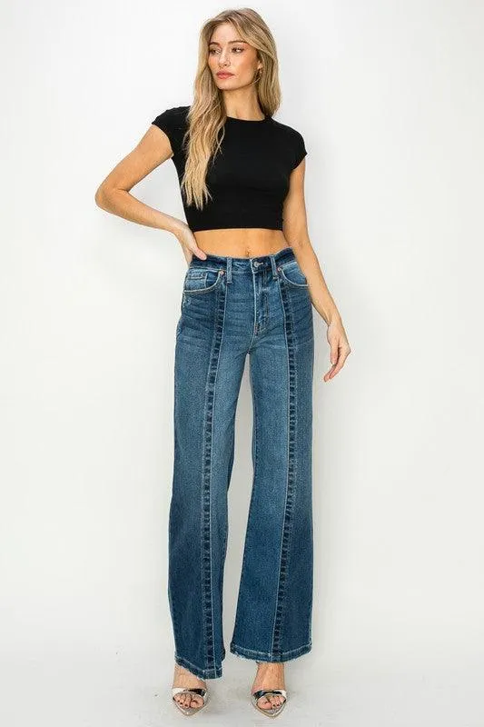 High Rise Relaxed Flared Jeans