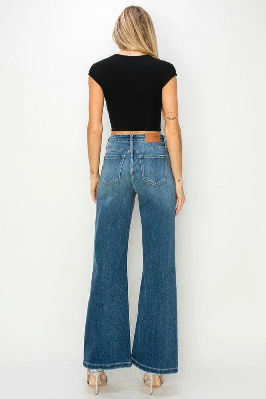 High Rise Relaxed Flared Jeans