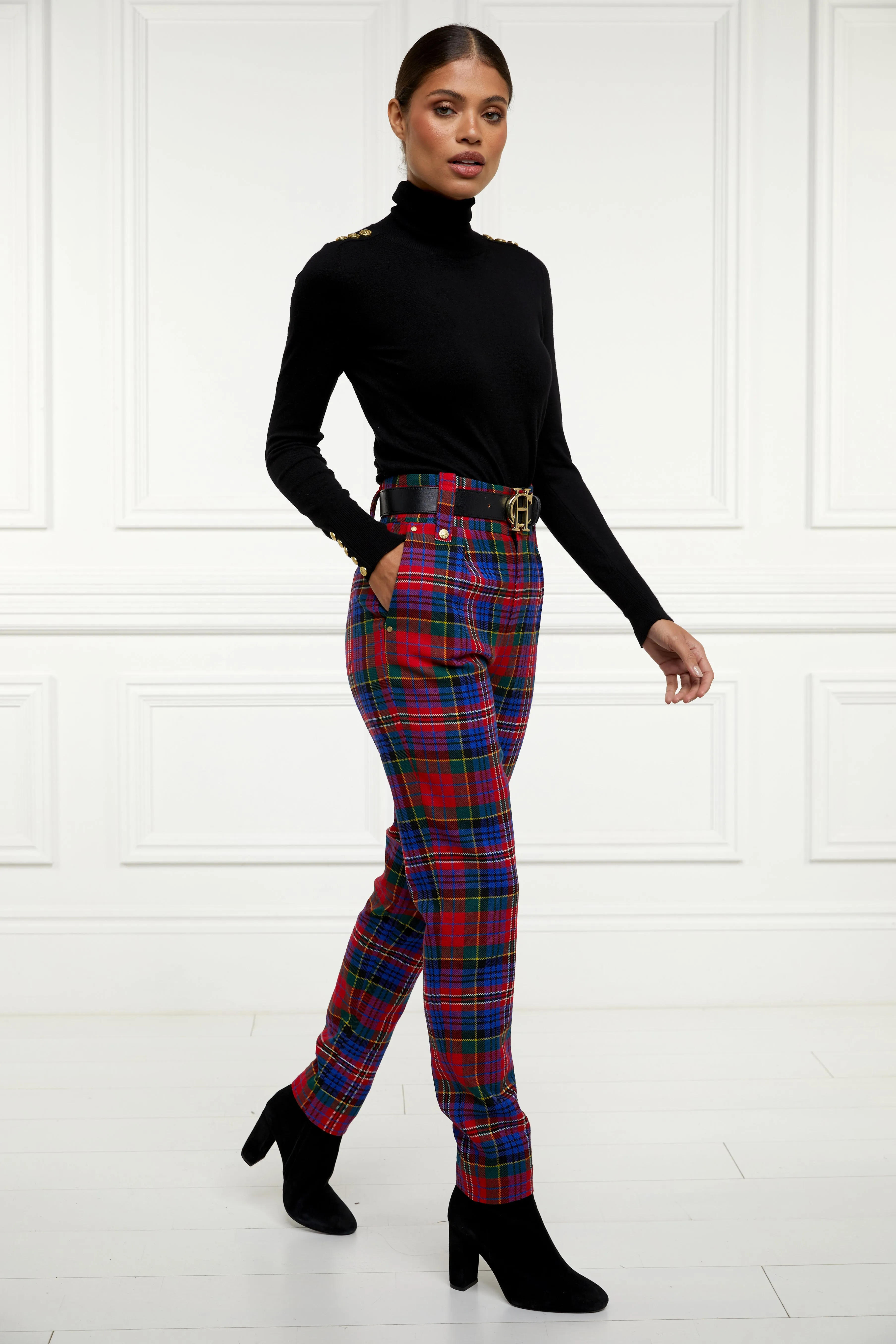 High Waisted Peg Trouser (Macpherson)