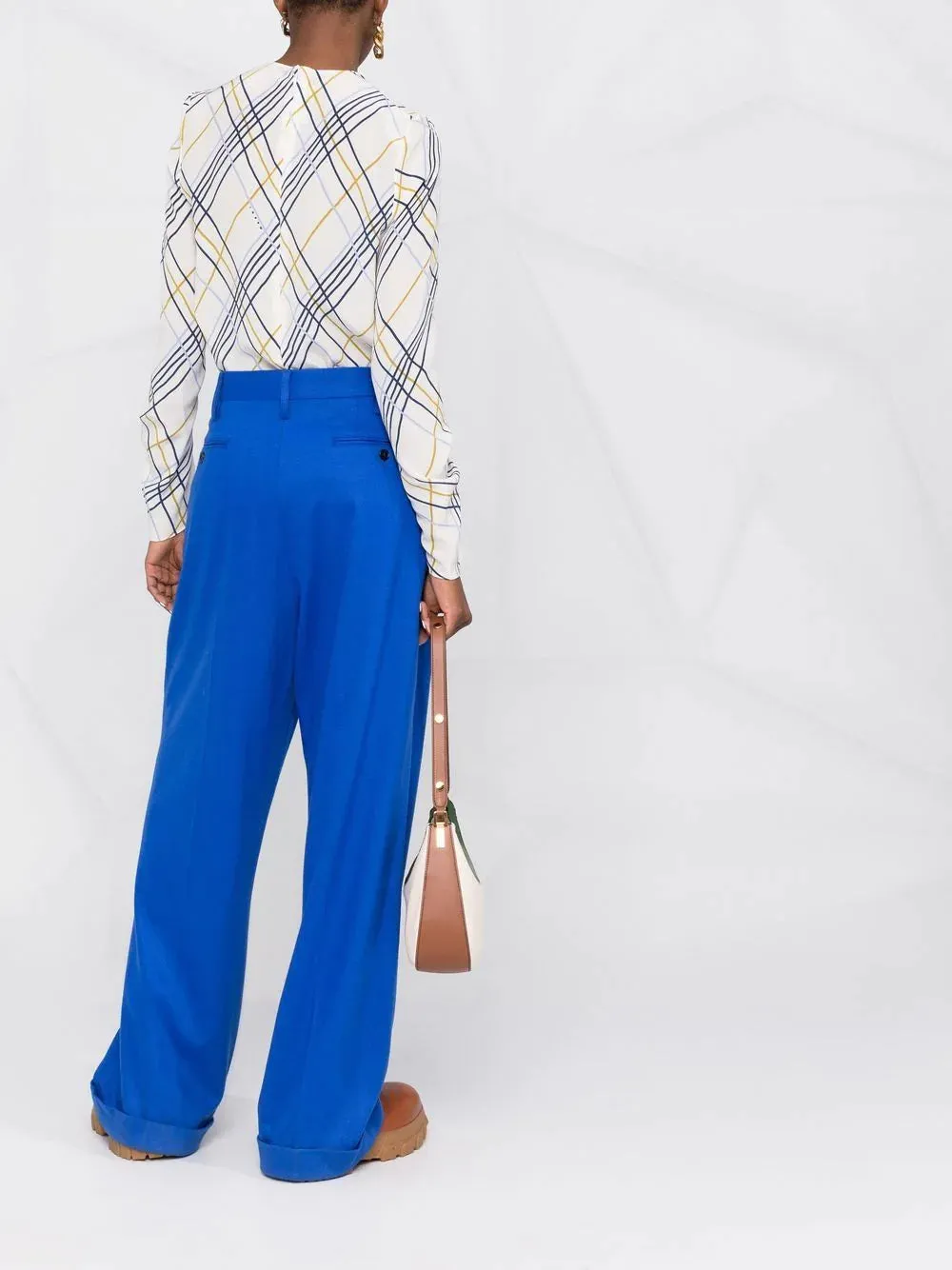 HIGH-WAISTED TAILORED TROUSERS