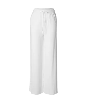 High-waisted Trousers - White