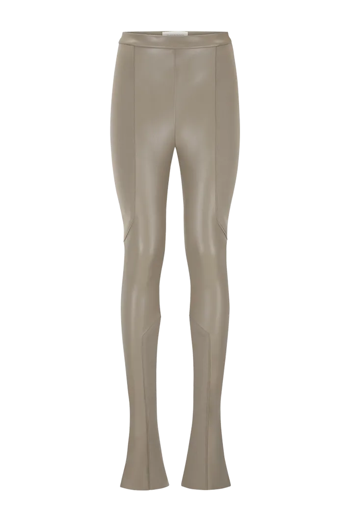 High Waisted Vegan Leather Leggings l Mud