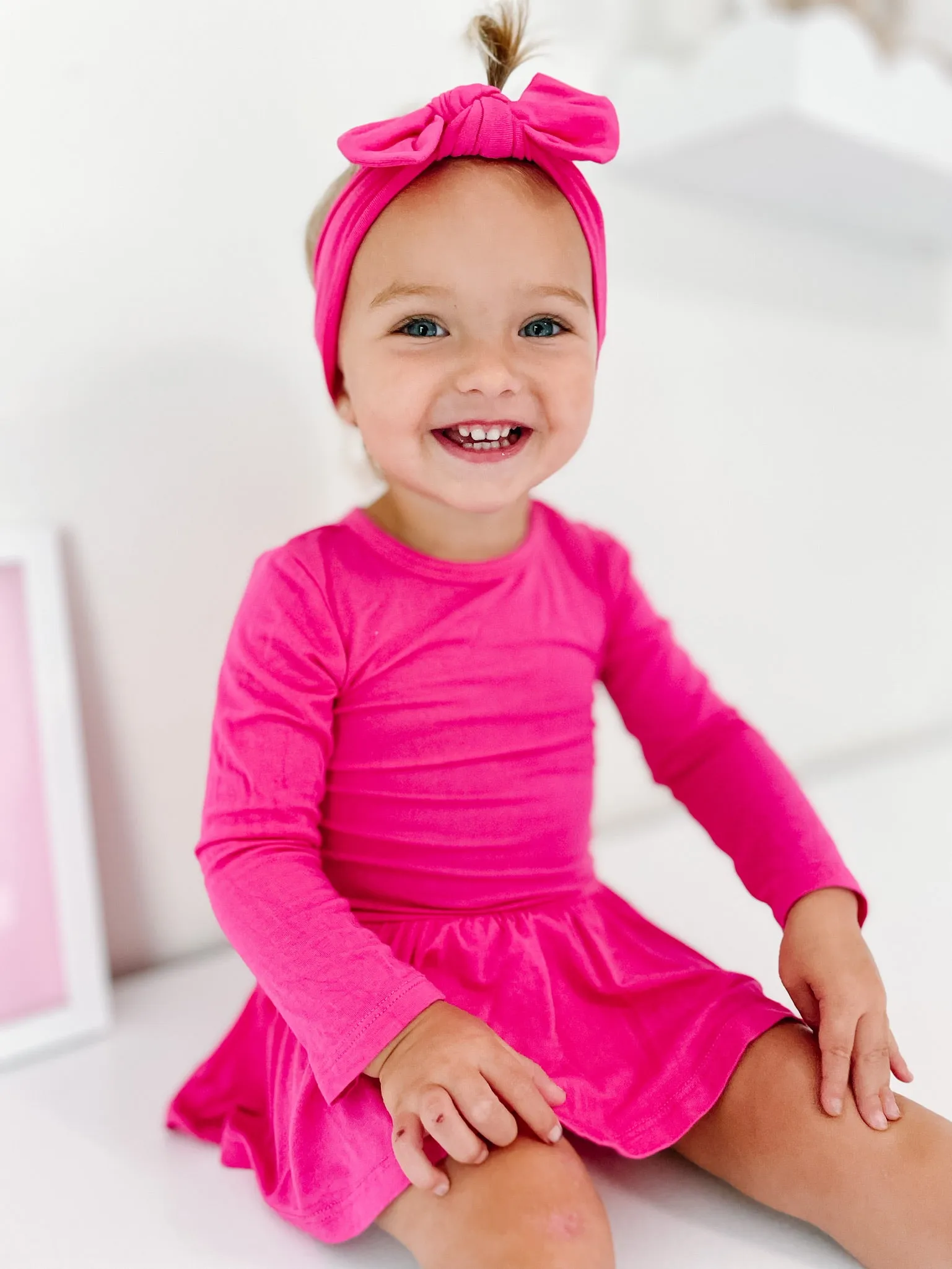 HOT PINK DREAM BODYSUIT DRESS