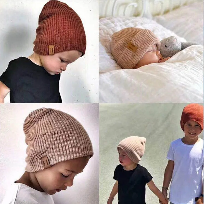 Kids Newborn Baby Knitted Cap Crochet