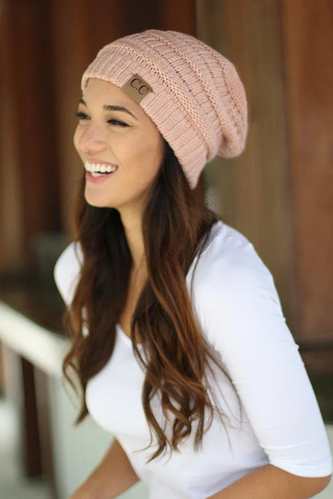 Knit Blush Beanie