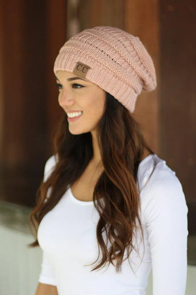 Knit Blush Beanie