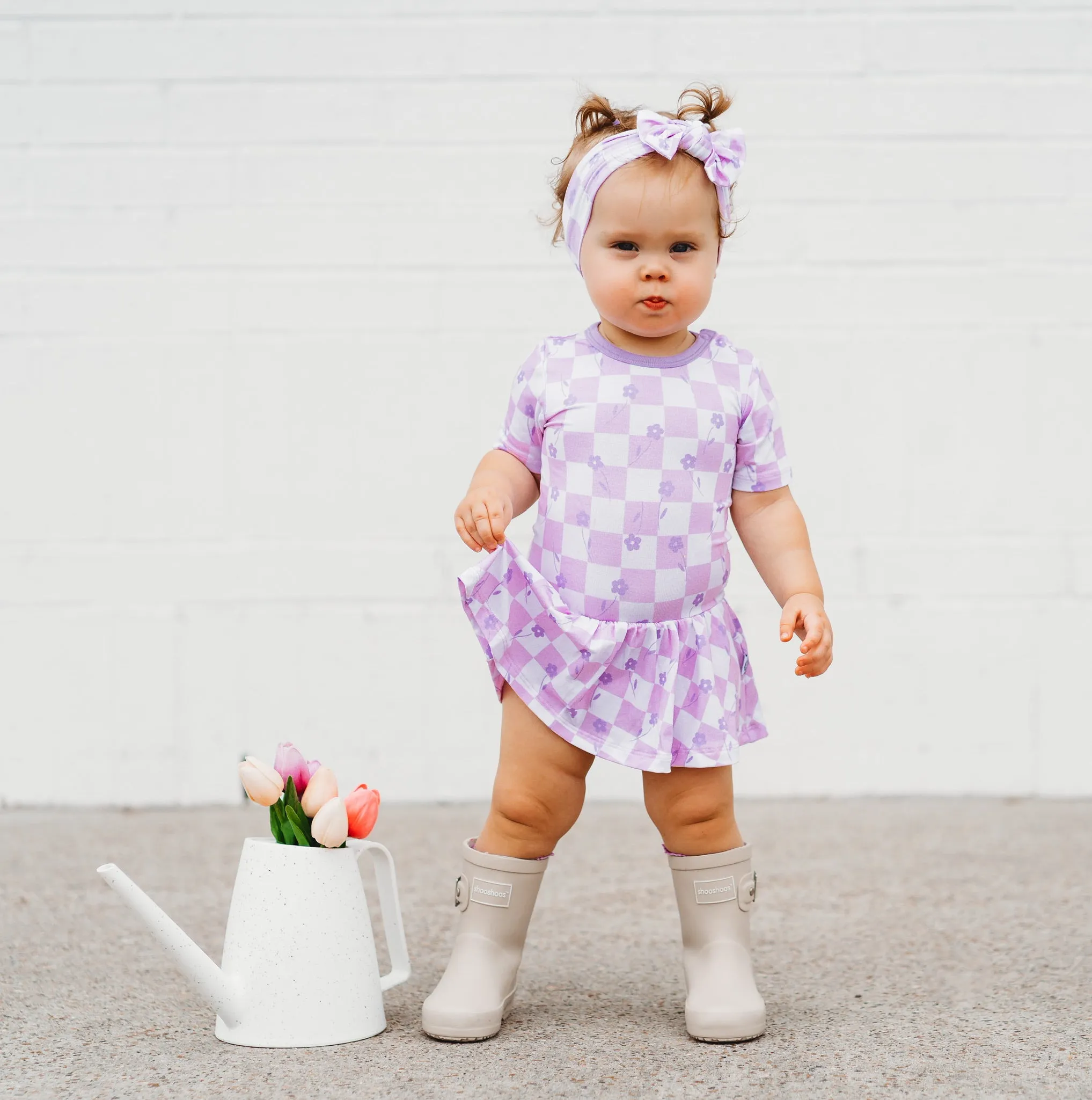 LAVENDER DAISIEZzz DREAM BODYSUIT DRESS