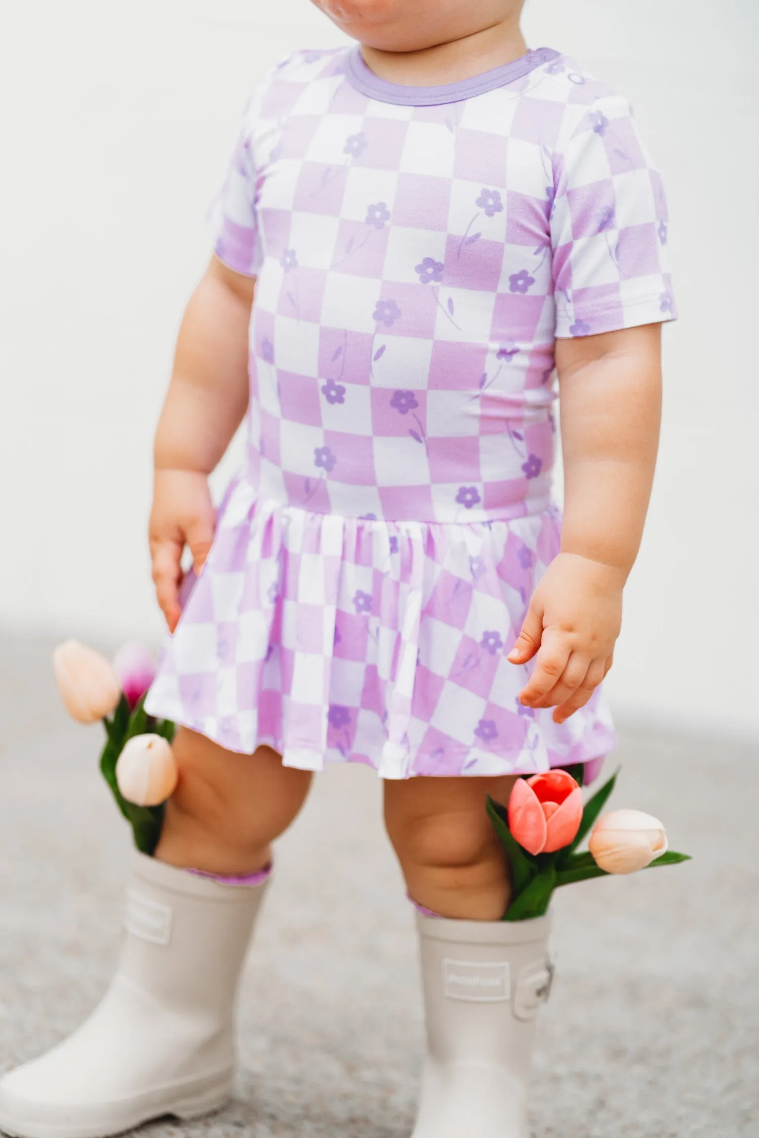 LAVENDER DAISIEZzz DREAM BODYSUIT DRESS