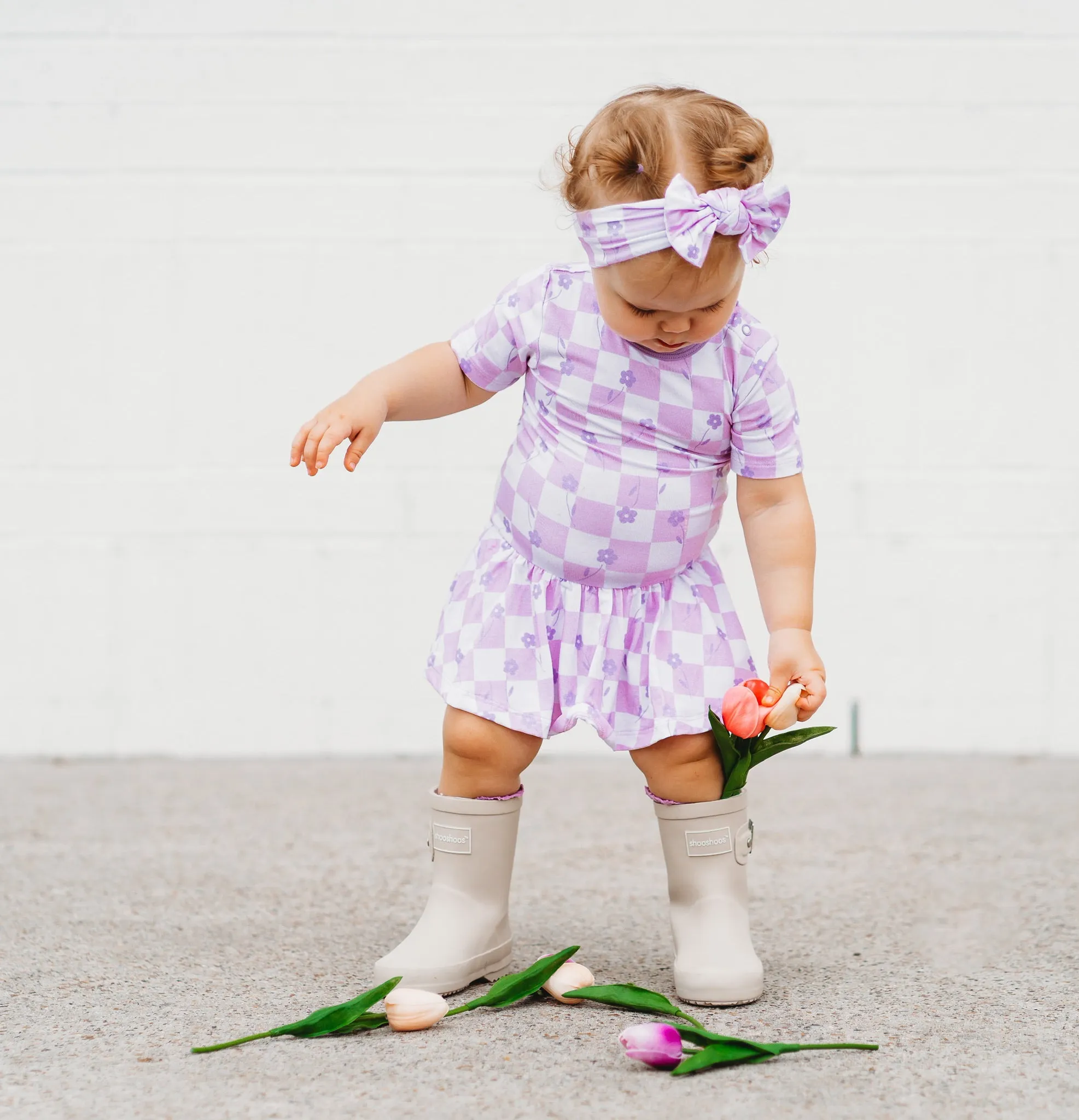 LAVENDER DAISIEZzz DREAM BODYSUIT DRESS