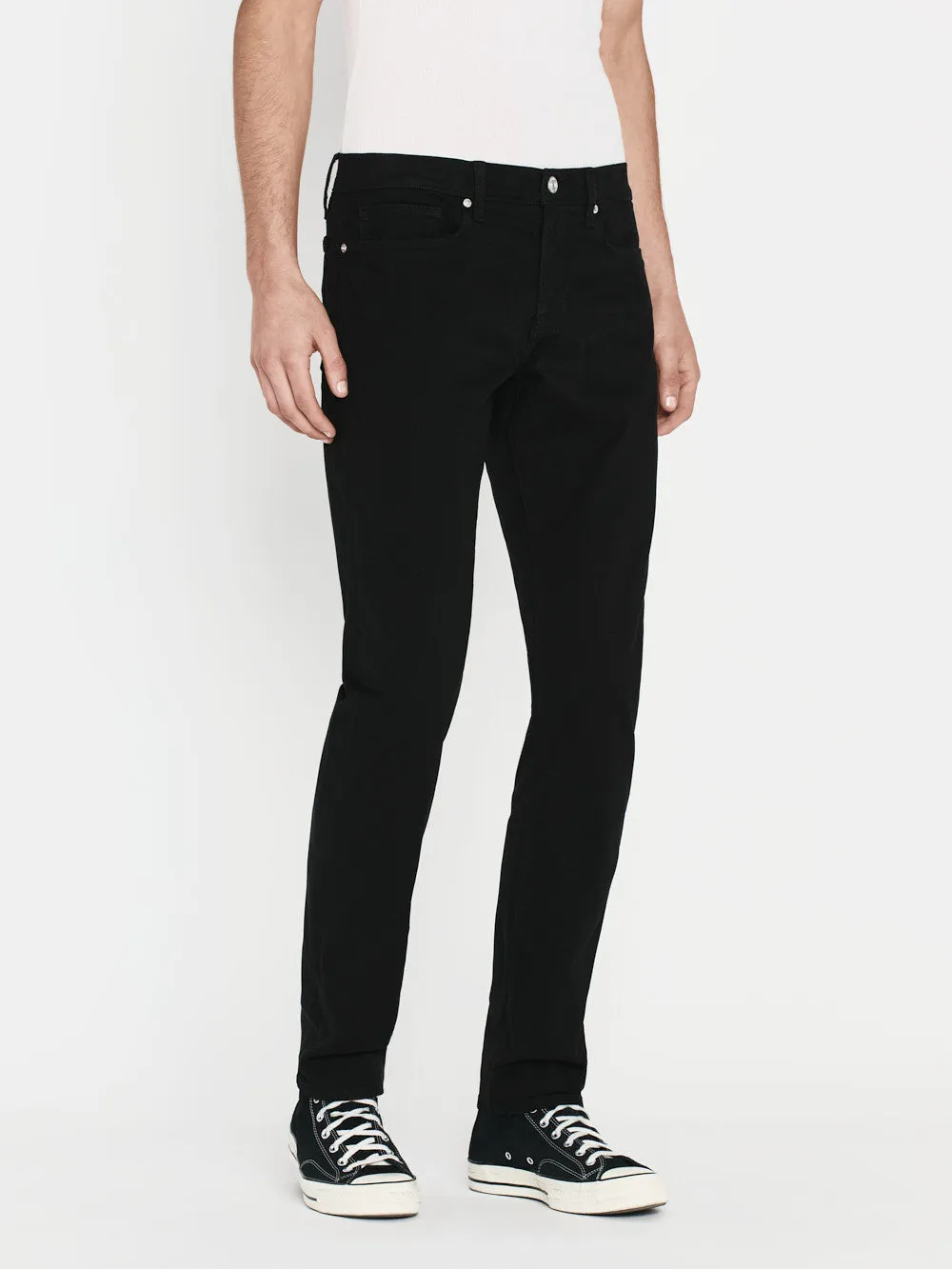 L'Homme Slim Brushed Twill -- Noir