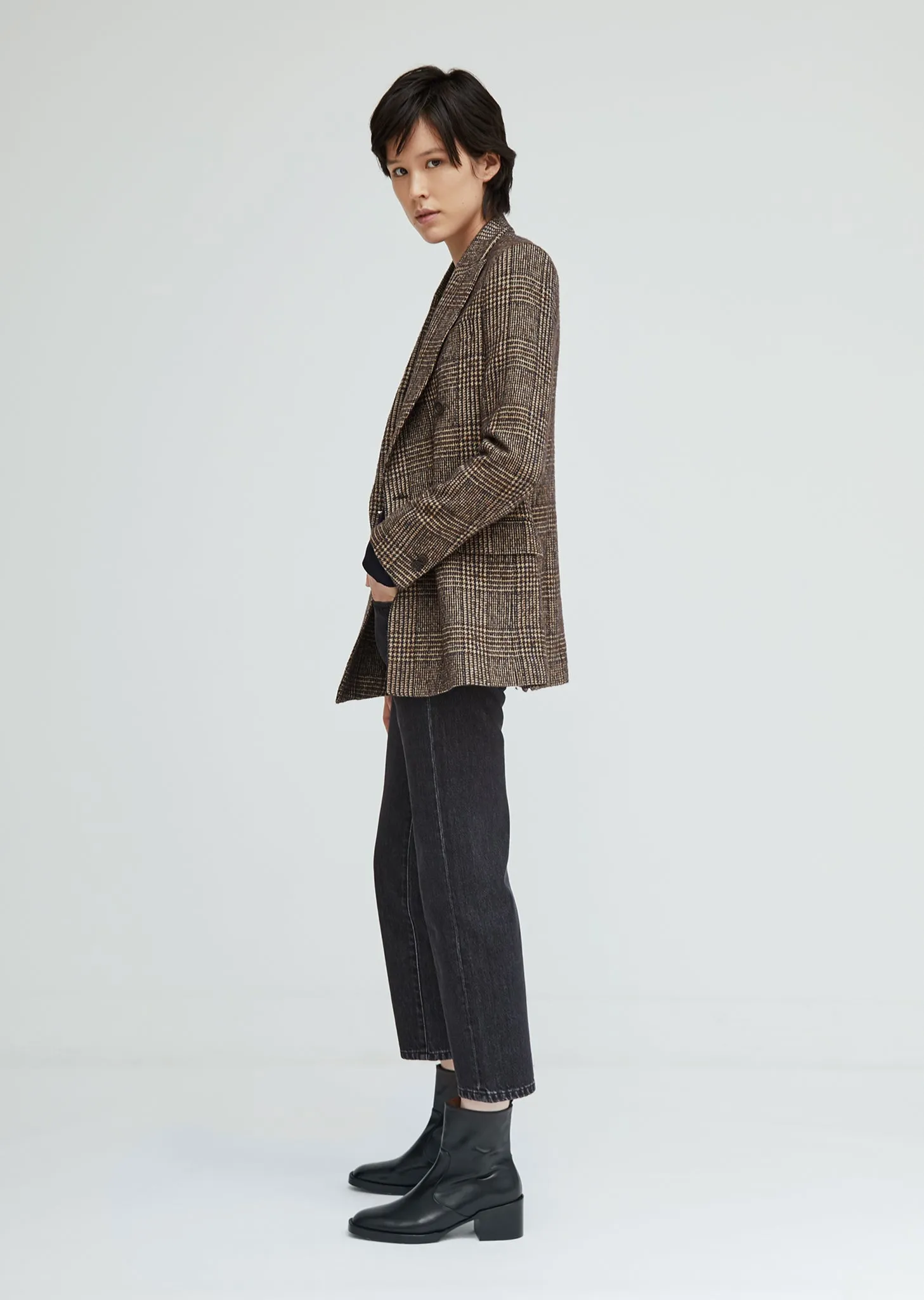 Manon Houndstooth Check Blazer