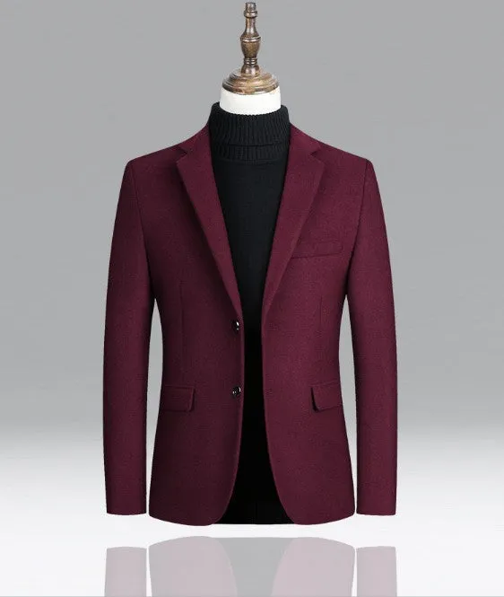 Men's Wool Blends Casual Blazers