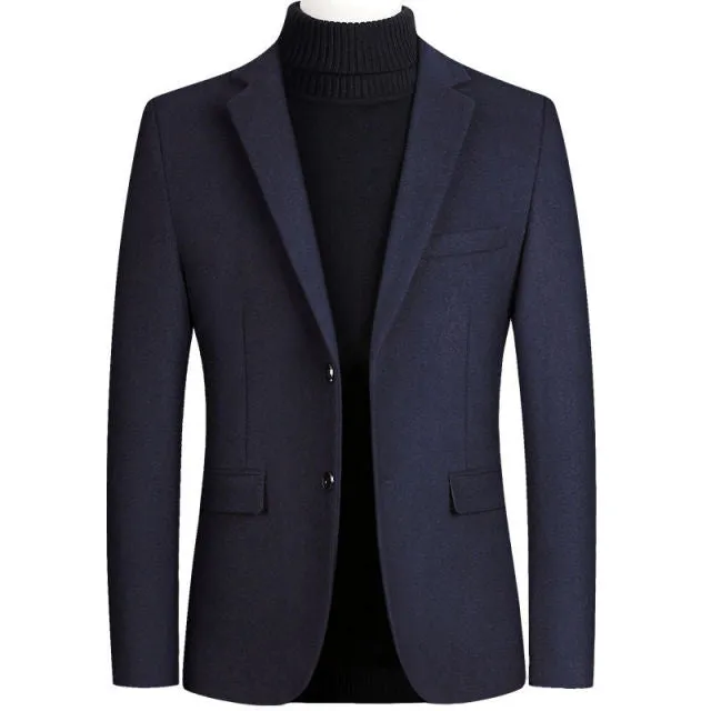 Men's Wool Blends Casual Blazers