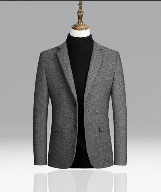 Men's Wool Blends Casual Blazers