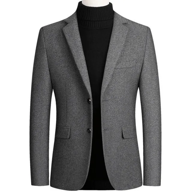 Men's Wool Blends Casual Blazers