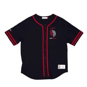 Mitchell & Ness Portland Trail Blazers Button Up Baseball Shirt