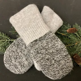 Mittens Black & Gray Heather