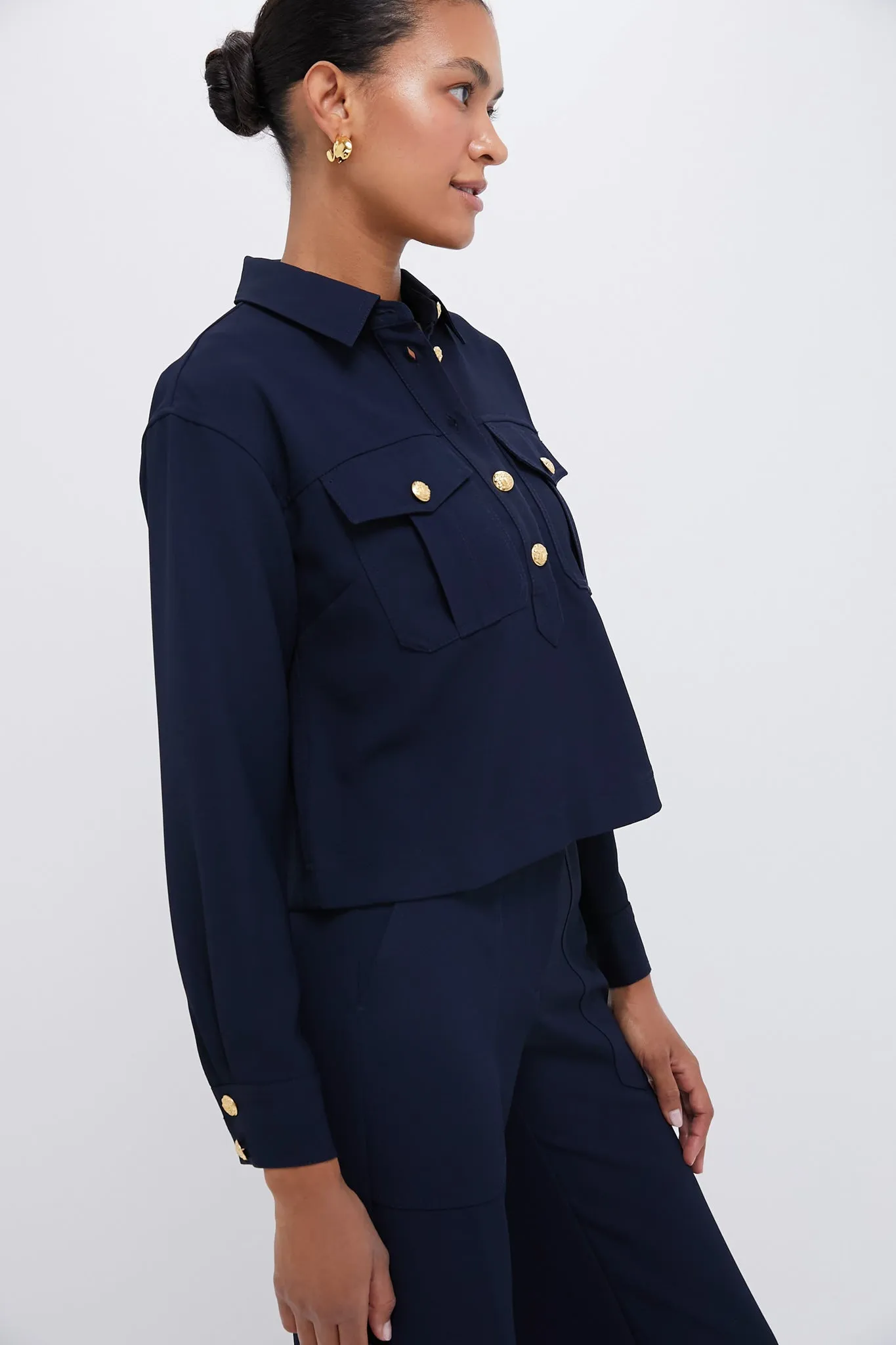 Navy Colvin Top