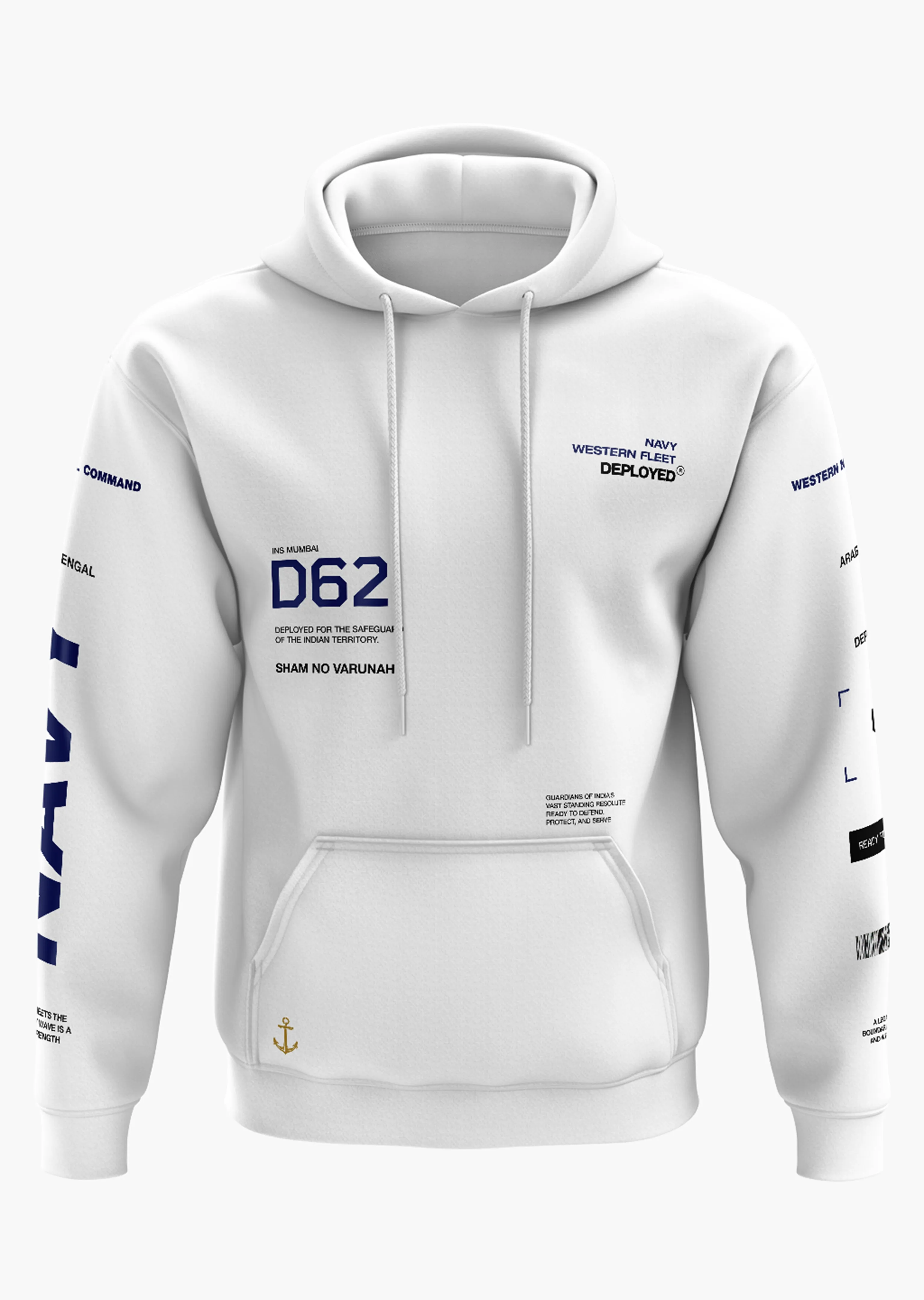 Navy Deployed Snow Soft Premium Hoodie