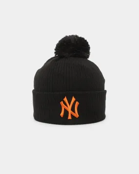 New Era New York Yankees Medium Knit Pom Pom Beanie Black/Orange