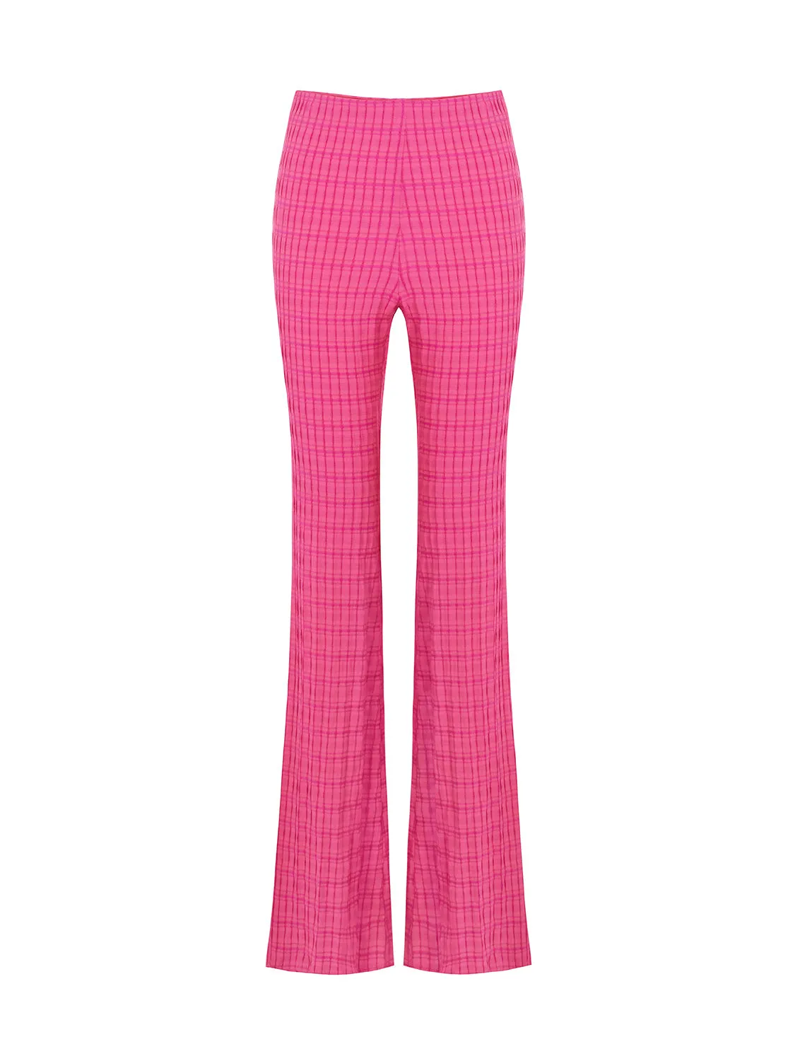 Nocturne High-Waisted Flare Pants Fuchsia