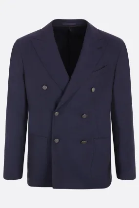 Peak Lapel Wool Blazer