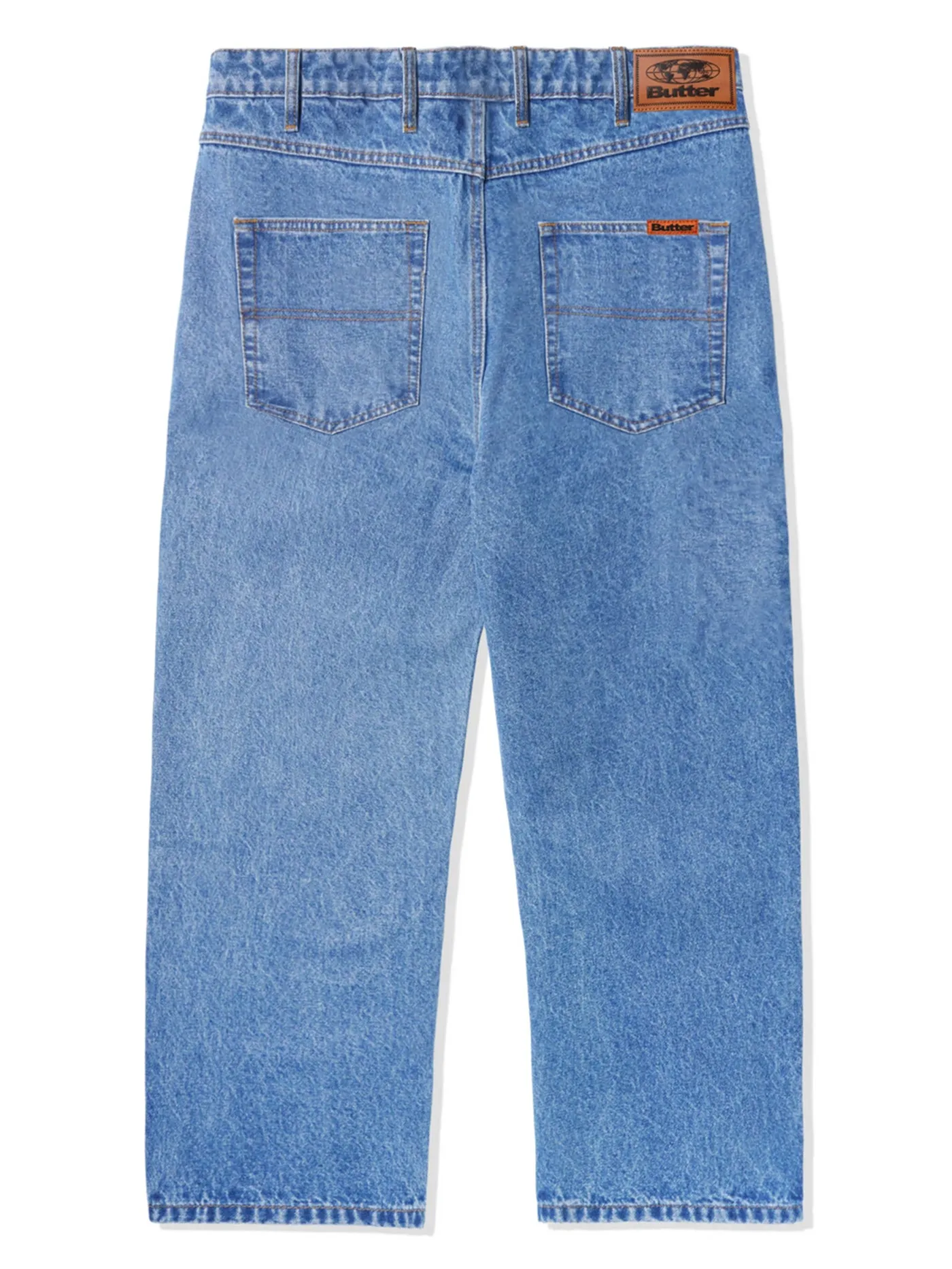 Relaxed Washed Indigo Jeans