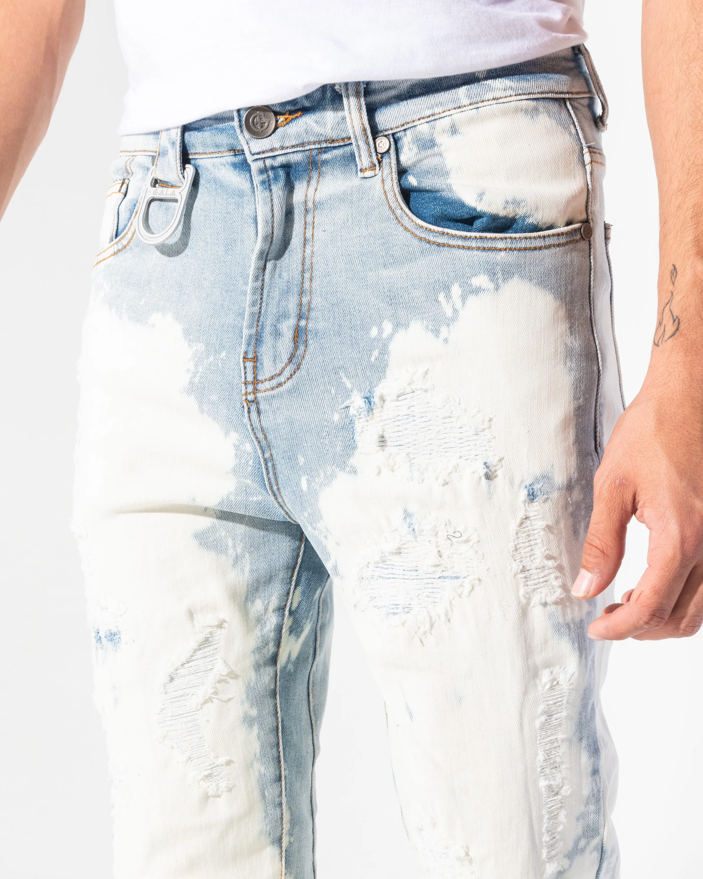 SCAB STACKED DENIM (BLEACHED BLUE WASH)