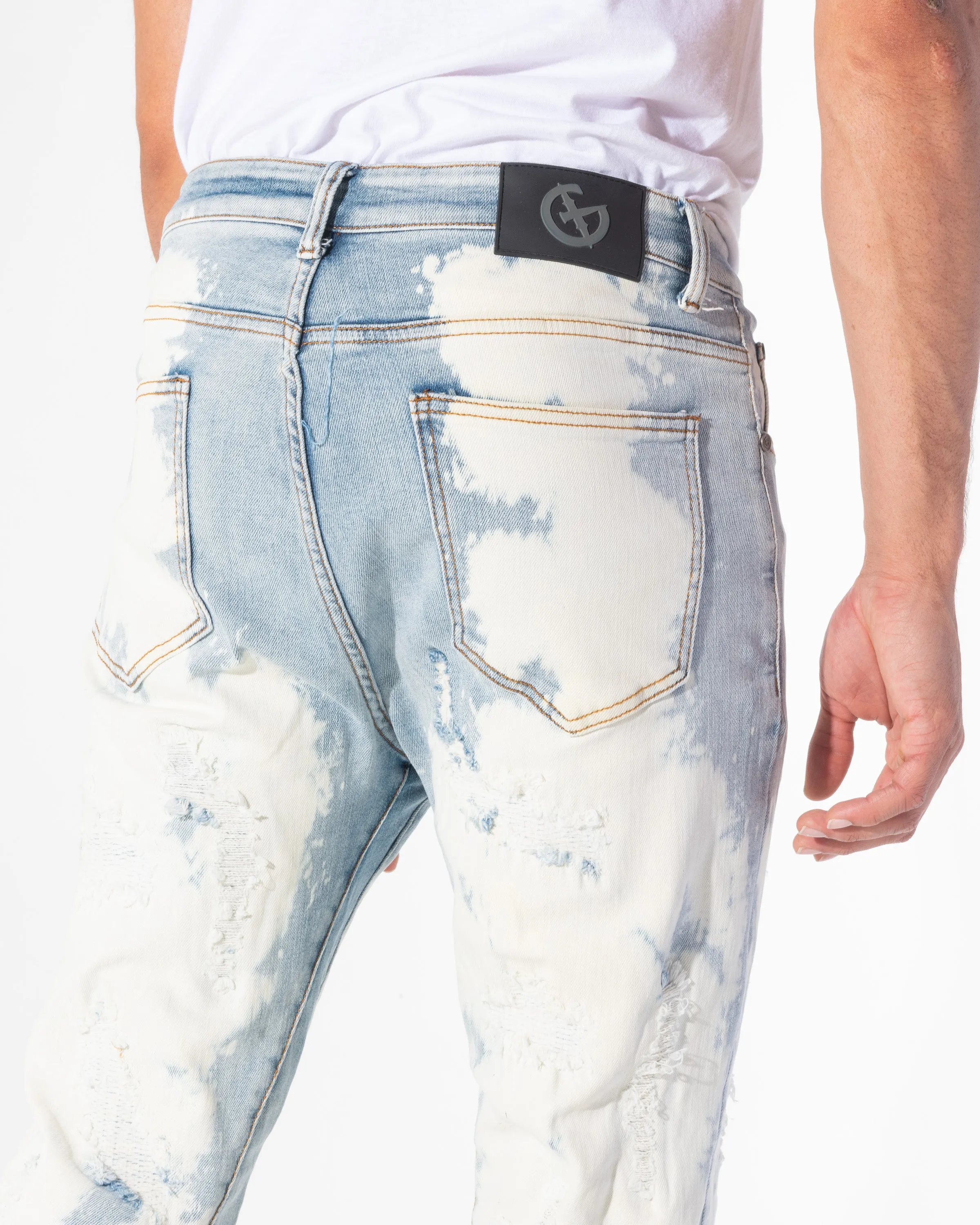 SCAB STACKED DENIM (BLEACHED BLUE WASH)